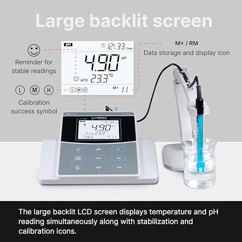 AI521 PH800 Laboratory Benchtop pH Meter Kit