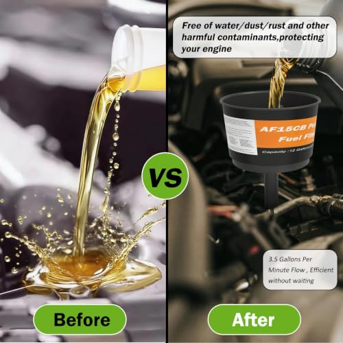 AF15CB Universal Oil Filter Funnel Compatible with Automobile