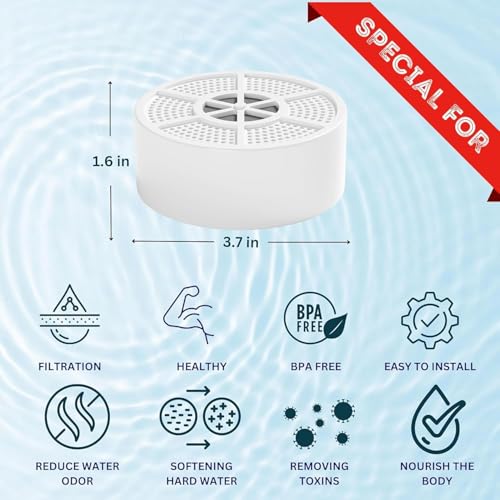 Vxcellent Bath Water Filter Cartridge.Bathtub Filter Replacement