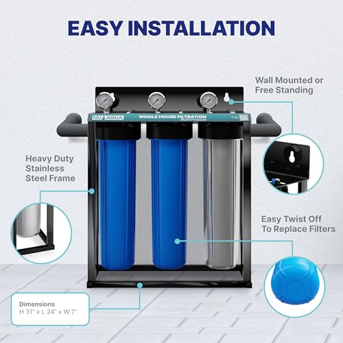 3 Stage Heavy Metal Whole House Water Filter System