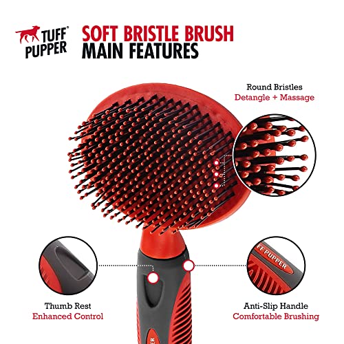 Round Bristle Soft Brush for Dogs and Cats