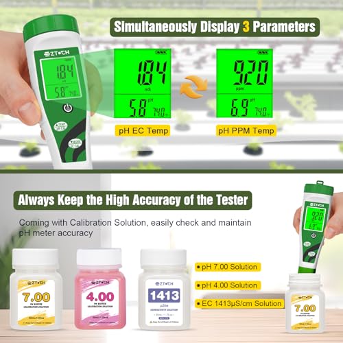 Hydroponic pH EC Meter