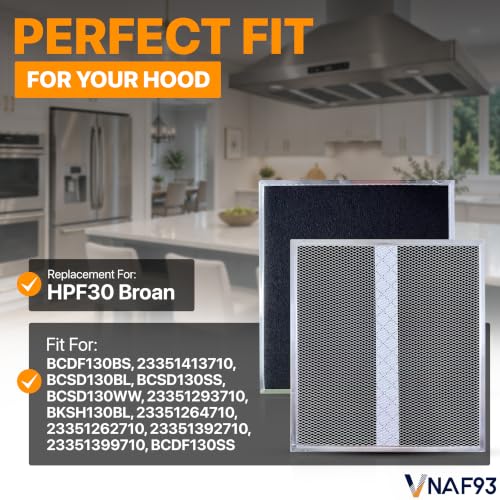 Upgraded For HPF30 Broan Range Hood Filters (2 Count)