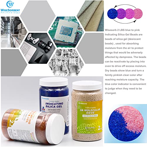 2LBS Blue Indicating Silica Gel Desiccant Beads