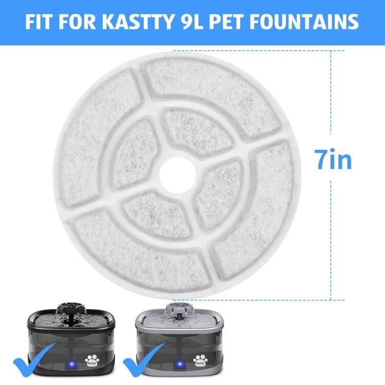 6 Pack 18CM Larger More Activated Carbon Replacement F