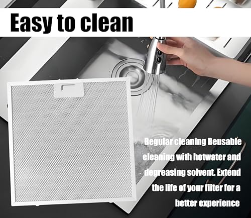 WB02X27207 Range Hood Grease Filter Fits compatible with GE JVX5300BJ1TS JVX5300DJ1BB JVX5300DJ1WW Replacement For 4463981 AP6039217 PS11771771 EAP11771771