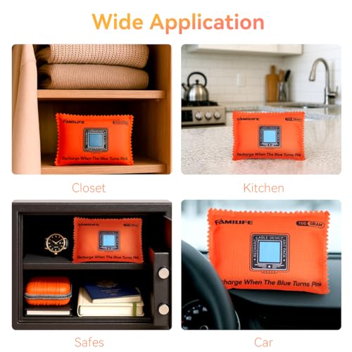 Rechargeable Desiccant Packs for Storage (6 Count)