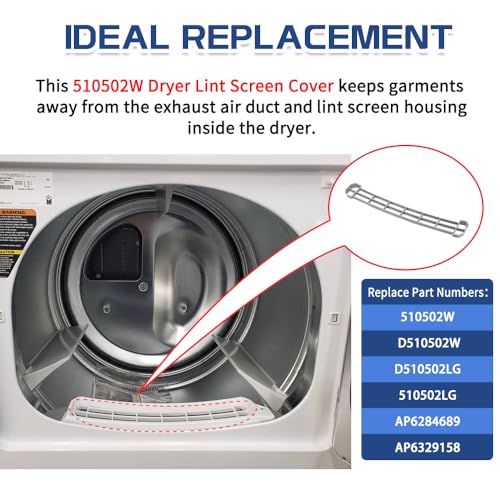 Upgraded] 510502W Dryer Lint Filter Cover