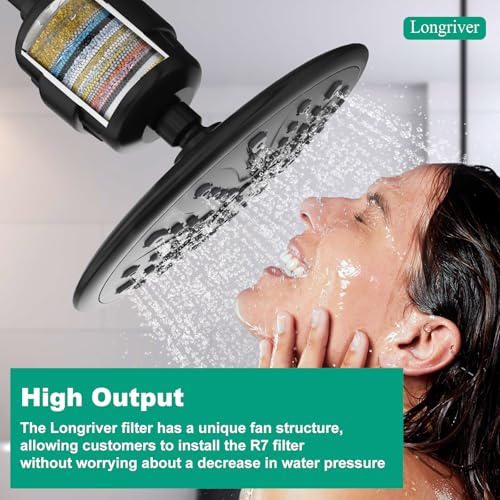 R7 Shower Filter High Put Shower Water Filter for Hard Water