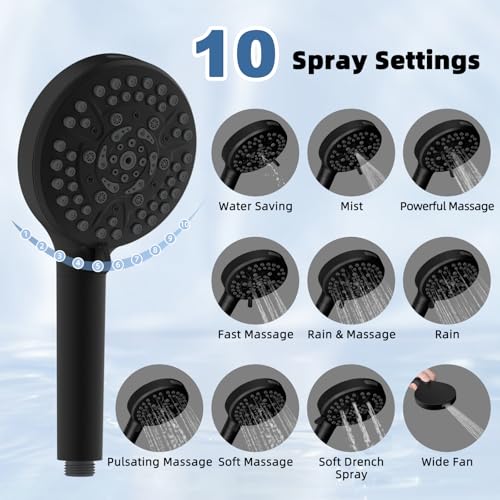 Metal Rain Shower Head with Handheld
