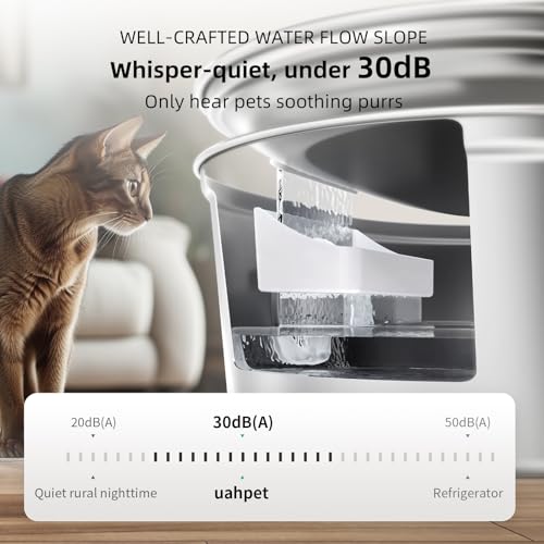 Wireless Cat Water Fountain Stainless Steel Pro