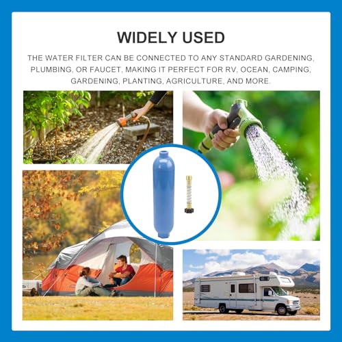 RV Inline Water Filter with 2 Flexible Hose Protectors