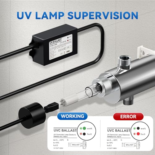 UV Water Filter Whole House 120V 55W