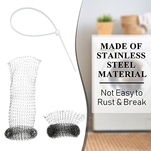 60 Pieces Washing Machine Lint Traps with 60 Cable Ties (60 Count)