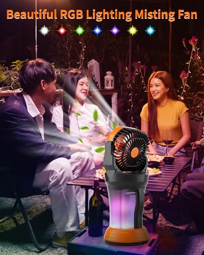 Portable Misting Fan with Large Battery Fan