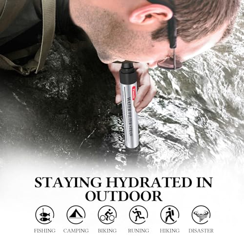 6 Pack Mini Water Filter Straws (6 Count)