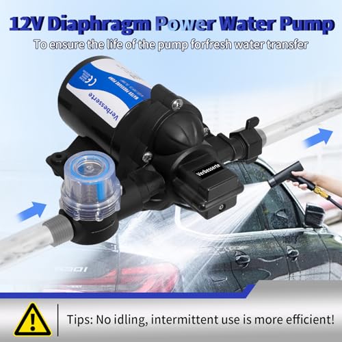 12V DC RV Fresh Water Pump for Home (81.12 Ounce)