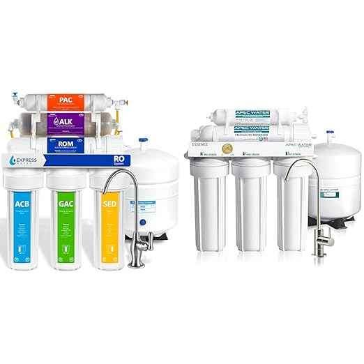 Express Water Reverse Osmosis Water Filter System, 99.99% Lead, Chlorine & APEC Water Systems ROES-50 Essence Series Top Tier 5-Stage WQA Certified