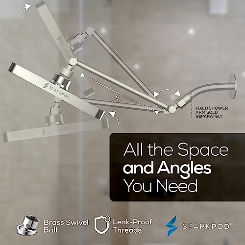 8" Square Rain Shower Head with 11" Shower Arm