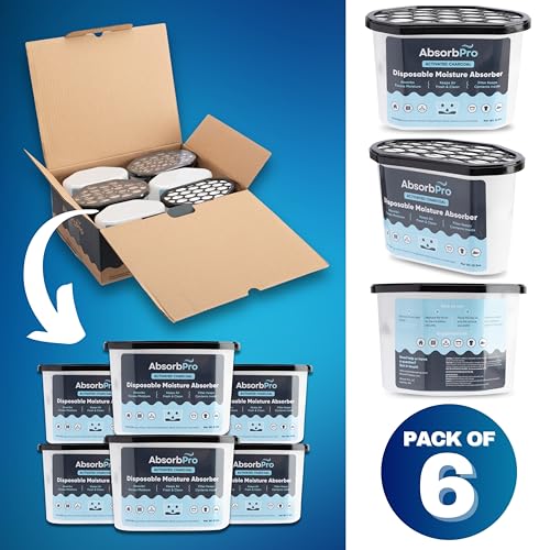 Charcoal Moisture Absorber Tub 10.5 oz (6 Count)