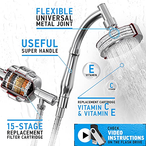 Handheld Shower Head With Filter