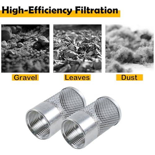 2Pcs 30mm Dia Hose Inlet Suction Strainer Filter