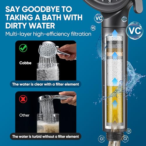 Filtered Shower Head with Handheld