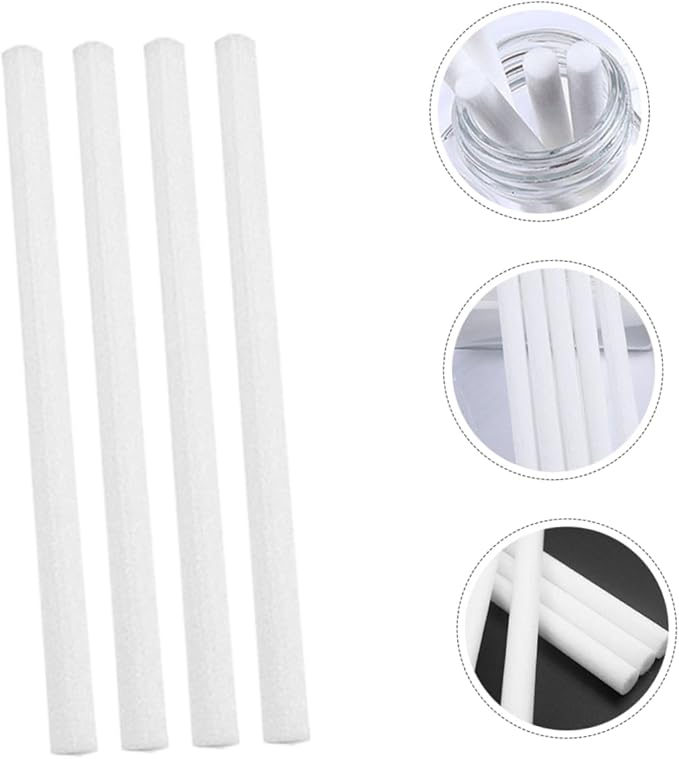 Unomor 50pcs Humidifier Cotton Swab Replacement Aroma Sticks Diffuser Stick Replacements Essential Oil Absorbing - AquaVibe