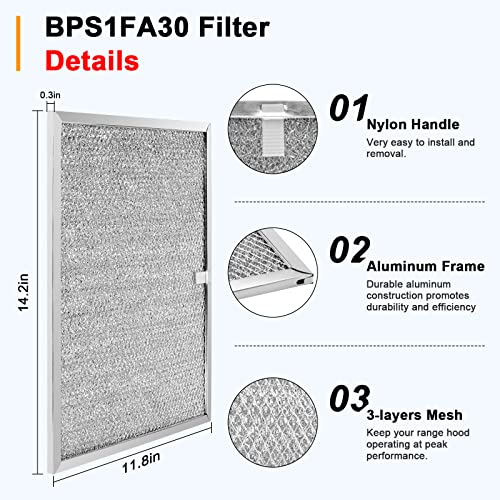 BPS1FA30 99010299 Range Hood Grease Filter 11 (4 Count)