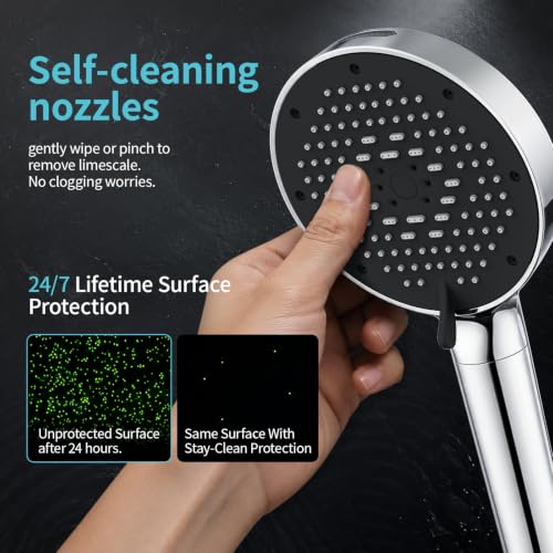 High Pressure Filtered Handheld Shower Head 9 Spray（1 filter）