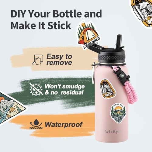 32 oz Insulated Water Bottle with Straw