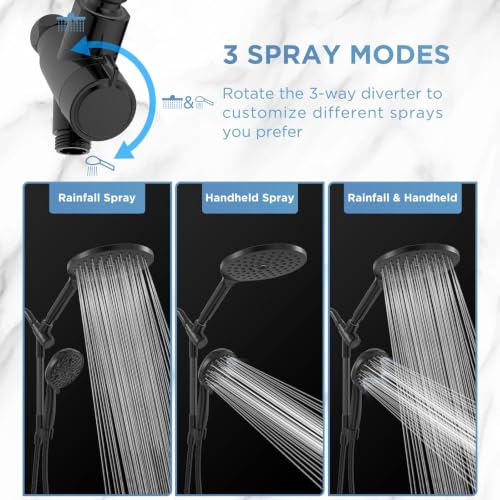 Dual Handheld Shower Head Combo