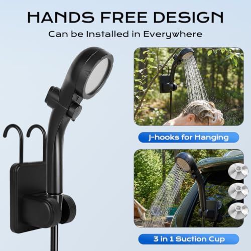Portable Shower for Camping with Immersion Water Heater