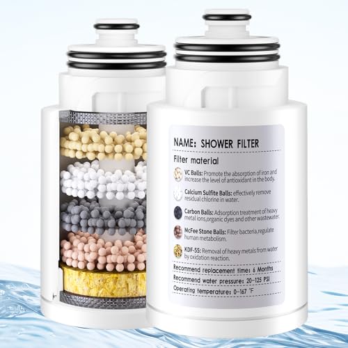 2 Pack KDF Shower Head Filter Replacement Cartridge (2 Count)