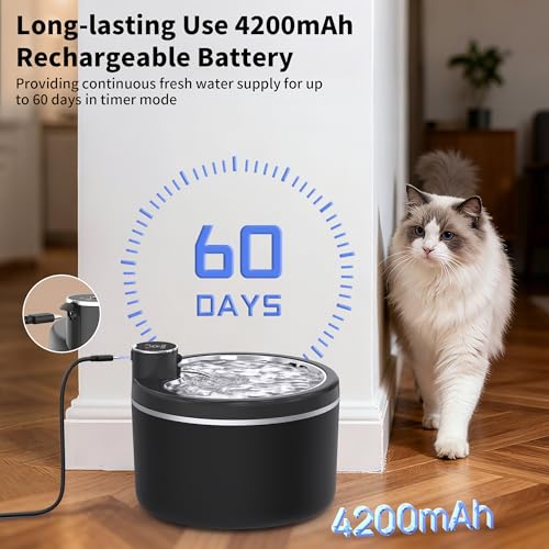 Cat Water Fountain Cordless
