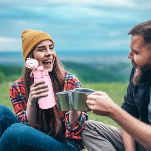 Insulated Water Bottle 12 oz with Dustproof Lid