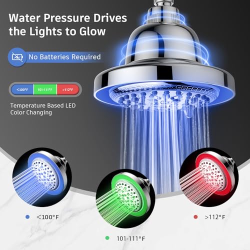 LED Filtered Shower Head
