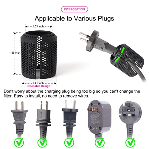 Hair Dryer Inner Filter + Outer Filter Cage Replacement for Dyson HD01 HD03 HD08 Models