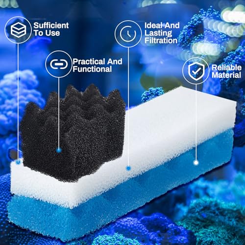 18 Pcs Bio Sponge Set Compatible with Fluval 406