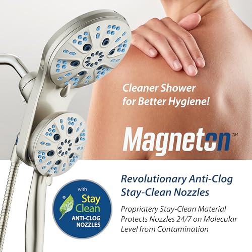 Magneton 48 Mode High Pressure Rain & Handheld Shower Head Combo