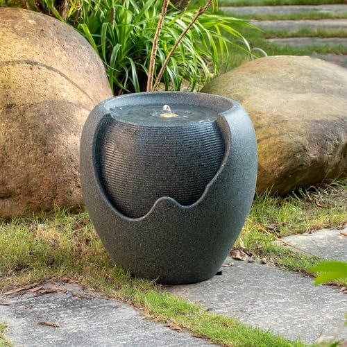16.93” H Outdoor Water Fountain Made with Eco