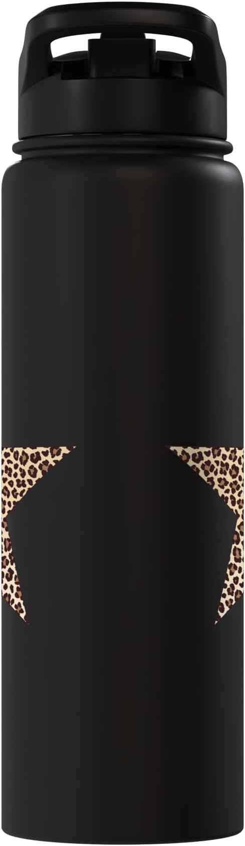 Star Shape - Cute Cheetah Leopard Print Graphic Stainless Steel Insulated Water Bottle