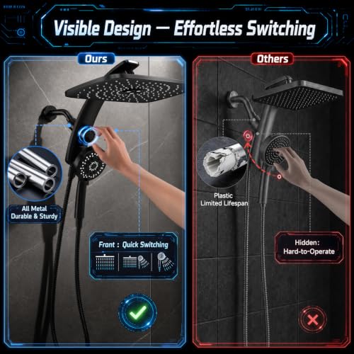 14" Luxurious Shower Head with Handheld