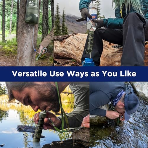 6L Camo Gravity Water Filter Pro for Camping