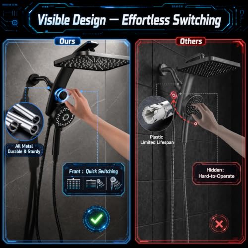 12" Rain Shower Head with Handheld