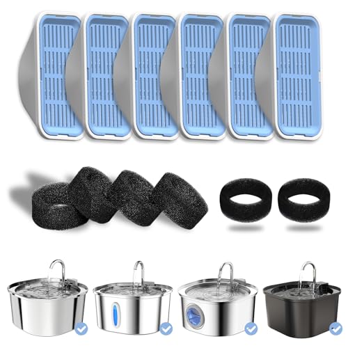Cat Water Fountain Replacement Filters for 3.2L