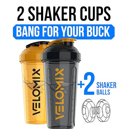 2 Pack 28oz Protein Shaker Bottle for Protein Mixes (2 Count)