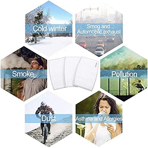 100pcs PM2.5 Activated Carbon Filter for Cloth Mask Ship from USA (100 Count)