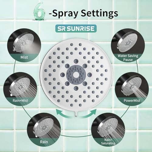 5.5 Inch Filtered Shower Head with Filters