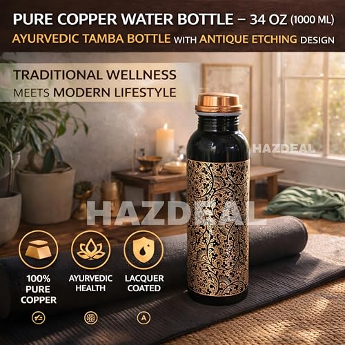 Copper Water Bottle 1 Liter